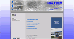 Desktop Screenshot of kon-form.de